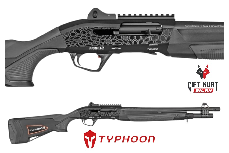 Typhoon Arma 12 Siyah Otomatik Yivsiz Av Tüfeği